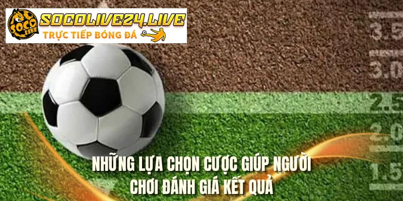Những lựa chọn cược giúp người chơi đánh giá kết quả
